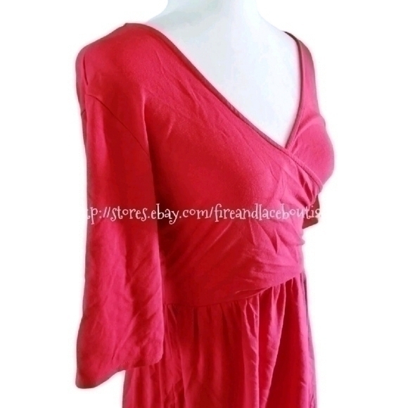 ASOS STRETCH KNIT VINTAGE CUT DRESS SZ 14 - Picture 4 of 6